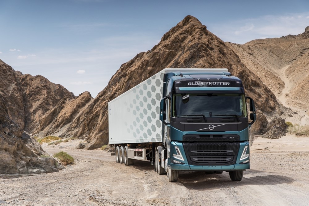 Volvo trucks are used all over China