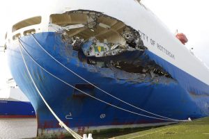 City of Rotterdam extensive bow damage
