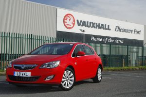 Vauxhall Astra at Ellesmere Port production plant, UK