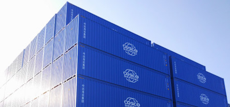 Cosco ship containers