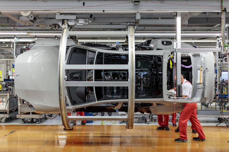 The €500million investment created 600 new jobs and saw production at Porsche Leipzig rise to 650 cars per day