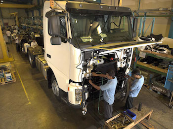 Zahid Tractor builds for Volvo Trucks and its subsidiary Renault Trucks on the outskirts of Jeddah