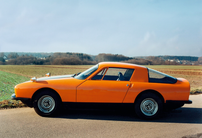 Designed in 1967, the K67 showcased how plastics could be used to create a stylish performance car